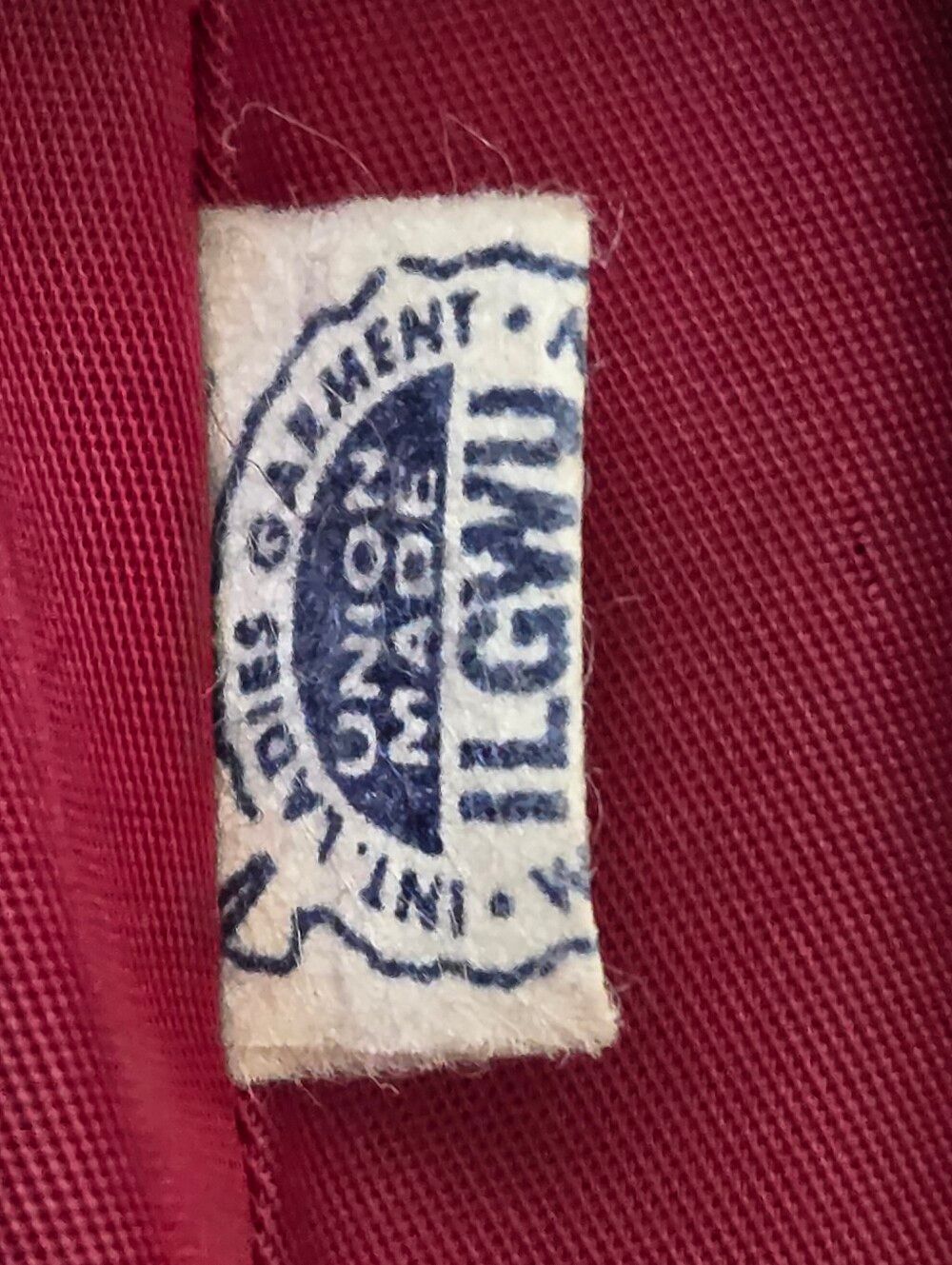 Pierre Cardin VTG Rare Saks Fifth Mod Coat Teardrop pockets Burgundy Small - Picture 11 of 13